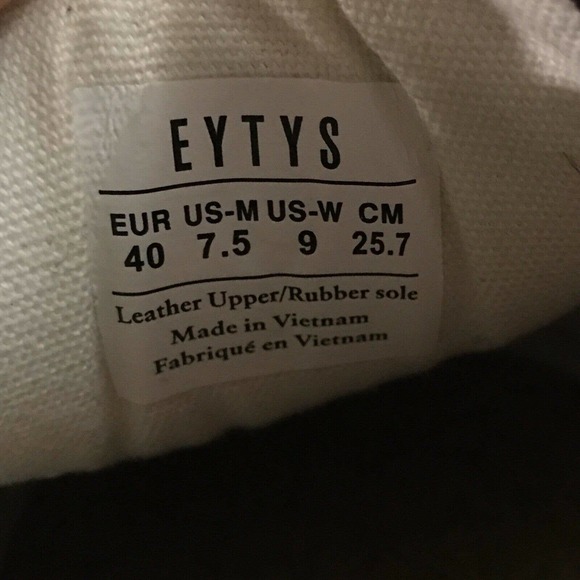 Eytys Mother Platform Sneaker Burgundy Suede Leather Lace‎ Up Shoes M7.5 W9 EU40 - Picture 10 of 10